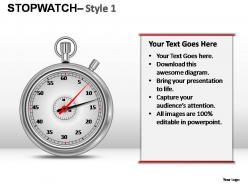 Stopwatch style 1 powerpoint presentation slides