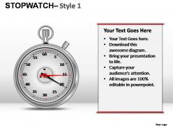 Stopwatch style 1 powerpoint presentation slides