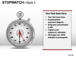 Stopwatch style 1 powerpoint presentation slides