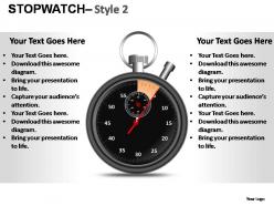 Stopwatch style 2 powerpoint presentation slides