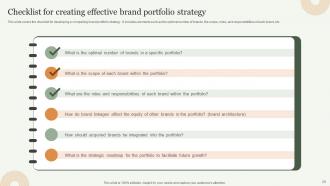 Strategic Approach Toward Optimizing Brand Portfolio Branding CD V