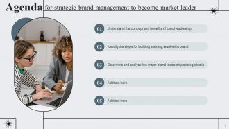 Strategic Brand Management To Become Market Leader Branding CD V