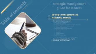 Strategic Management Guide For Leaders Strategy CD