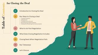 Strategies For Closing The Deal In Negotiation Training Ppt