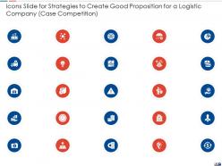 Strategies to create good proposition for a logistic company case competition complete deck