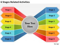 Strategy 6 stages related activities powerpoint templates ppt backgrounds for slides