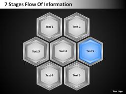 Strategy 7 stages flow of information powerpoint templates ppt backgrounds for slides