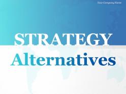 Strategy Alternatives Brainstorming Business Ideas And Options Analysis