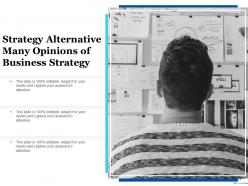 Strategy Alternatives Brainstorming Business Ideas And Options Analysis