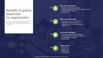 Strategy For Target Market Assessment And Global Expansion Strategy CD