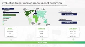 Strategy For Target Market Assessment And Global Expansion Strategy CD