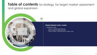 Strategy For Target Market Assessment And Global Expansion Strategy CD