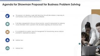 Strawman proposal for business problem solving powerpoint presentation slides