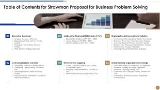 Strawman proposal for business problem solving powerpoint presentation slides