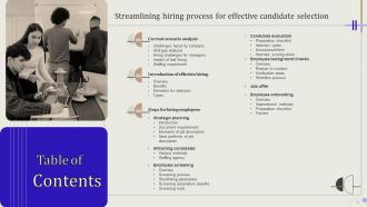 Streamlining Hiring Process For Effective Candidate Selection Powerpoint Presentation Slides Images Multipurpose