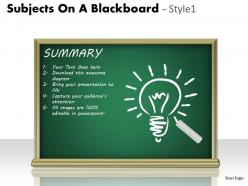 85431457 style variety 3 blackboard 1 piece powerpoint presentation diagram infographic slide