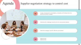 Supplier Negotiation Strategy To Control Cost Strategy CD V Image