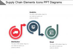 Supply chain elements icons ppt diagrams