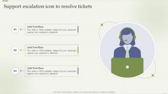 Support Escalation Icon To Resolve Tickets