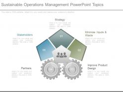 Sustainable operations management powerpoint topics