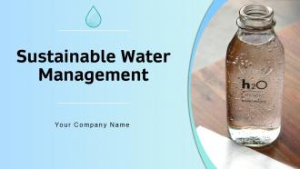 Sustainable water management powerpoint presentation slides