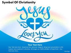 Symbol of christianity powerpoint diagrams presentation slides graphics 0912