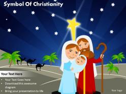 Symbol of christianity powerpoint diagrams presentation slides graphics 0912