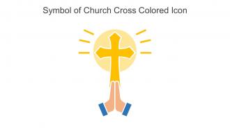 Symbol Of Church Cross Colored Icon In Powerpoint Pptx Png And Editable Eps Format