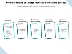 Synergy Process Partnership To Success Entrepreneurs Framework Research Collaboration Environment