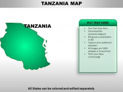 Tanzania country powerpoint maps