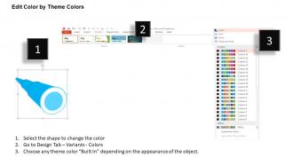 Target vision mission and values flat powerpoint design