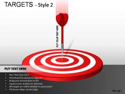 Targets style 2 powerpoint presentation slides