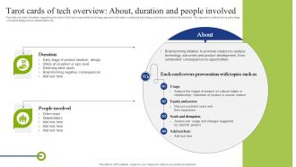 Tarot Cards Of Tech Overview About Duration And People Playbook To Mitigate Negative Of Technology