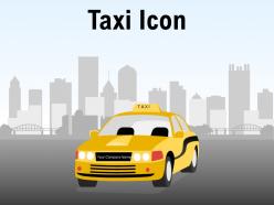 Taxi Icon Individual Location Luggage Signboard