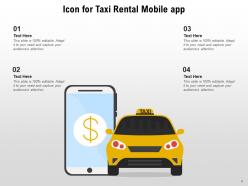 Taxi Icon Individual Location Luggage Signboard