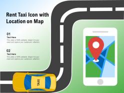 Taxi Icon Individual Location Luggage Signboard