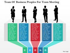 Team of business peoples for team meeting flat powerpoint design