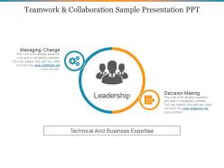 Teamwork and collaboration sample presentation ppt