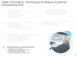 Techniques to reduce customer onboarding time powerpoint presentation slides