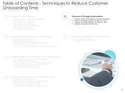 Techniques to reduce customer onboarding time powerpoint presentation slides