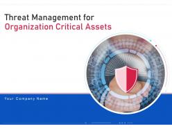 Threat management for organization critical assets powerpoint presentation slides