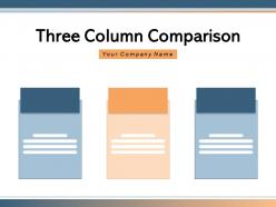 Three Column Comparison Software Revenue Service Features Through Product