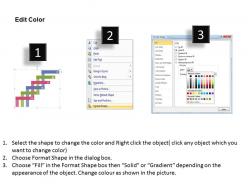 Three levels of timelines and icons ppt presentation slides