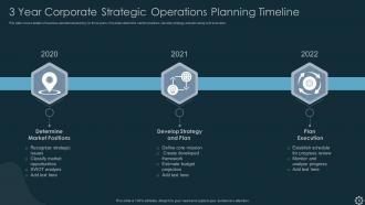 Three Year Planning Timeline Powerpoint Ppt Template Bundles