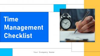 Time Management Checklist Powerpoint Ppt Template Bundles