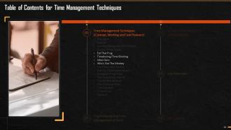 Time Management Techniques Training Ppt