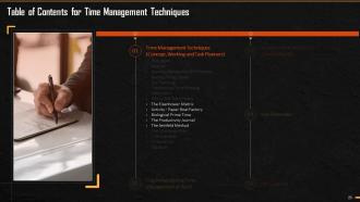 Time Management Techniques Training Ppt