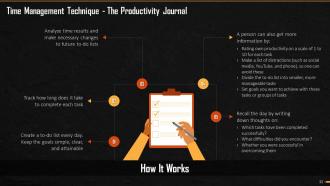 Time Management Techniques Training Ppt