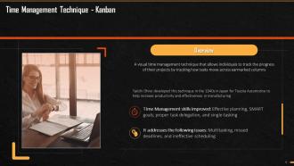 Time Management With Kanban Training Ppt