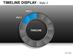 Timeline display 1 powerpoint presentation slides db